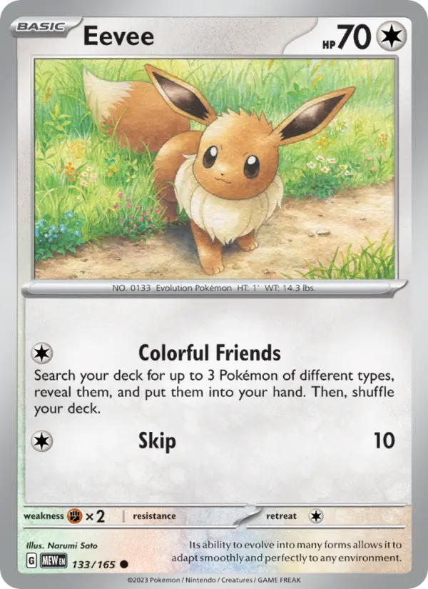 Eevee - 133/165 - English
